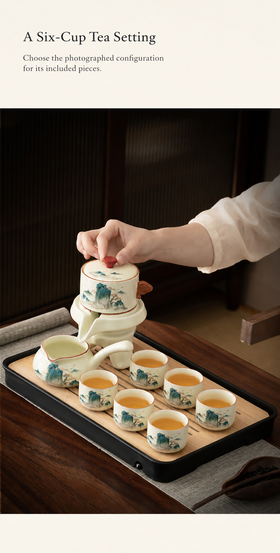 A Six-Cup Tea Setting