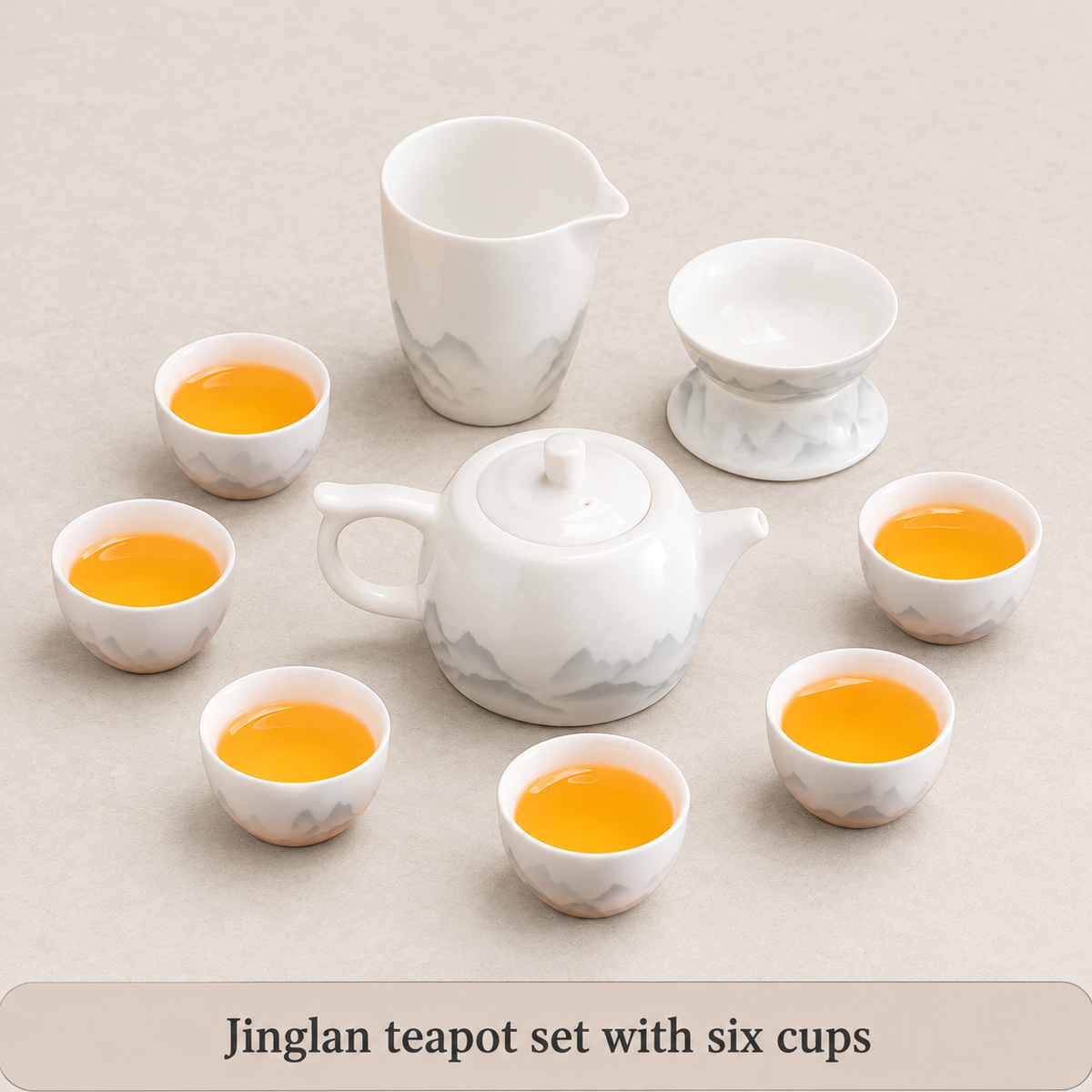Jinglan teapot — 6 cups, pitcher and filter
