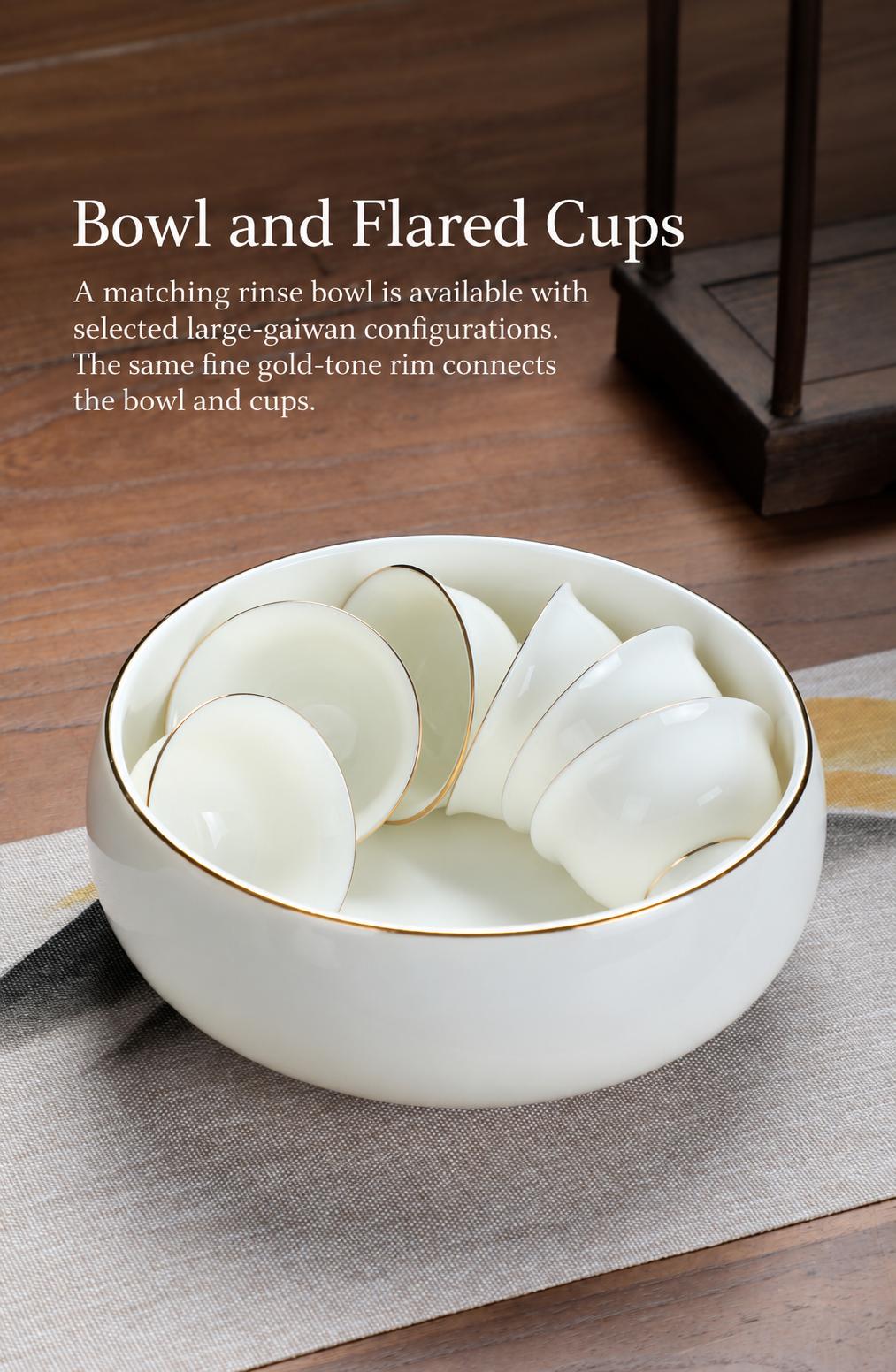 Bowl and Flared Cups