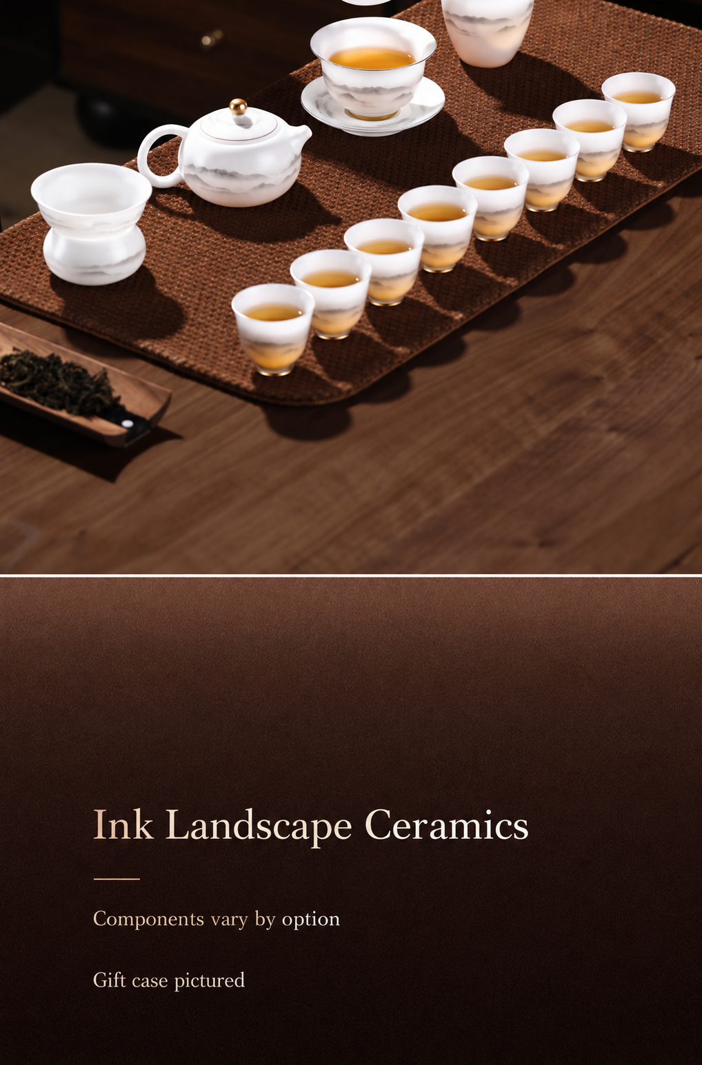Ceramic gongfu tea sets