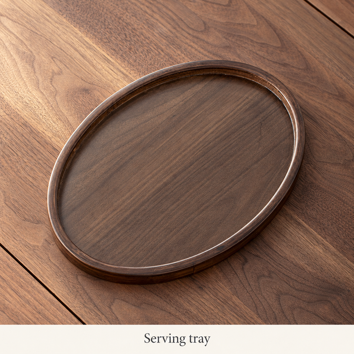 Oval shallow tray — Medium