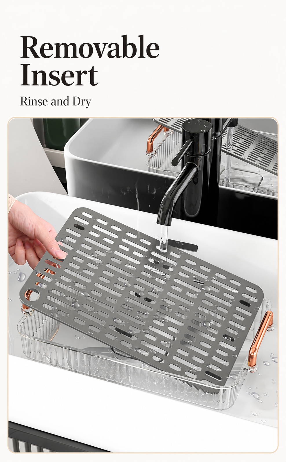 Separate, rinse and dry
