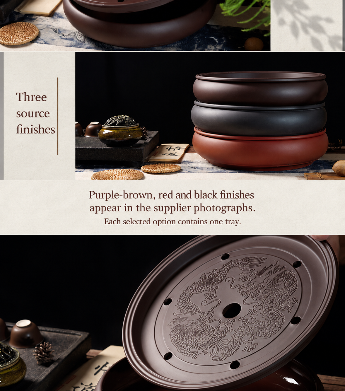 Three source finishes