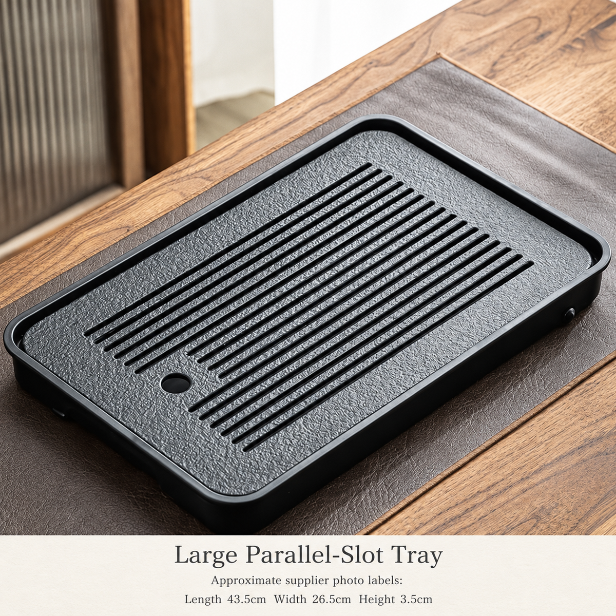 Dark Stone-Look Tea Trays — image 14