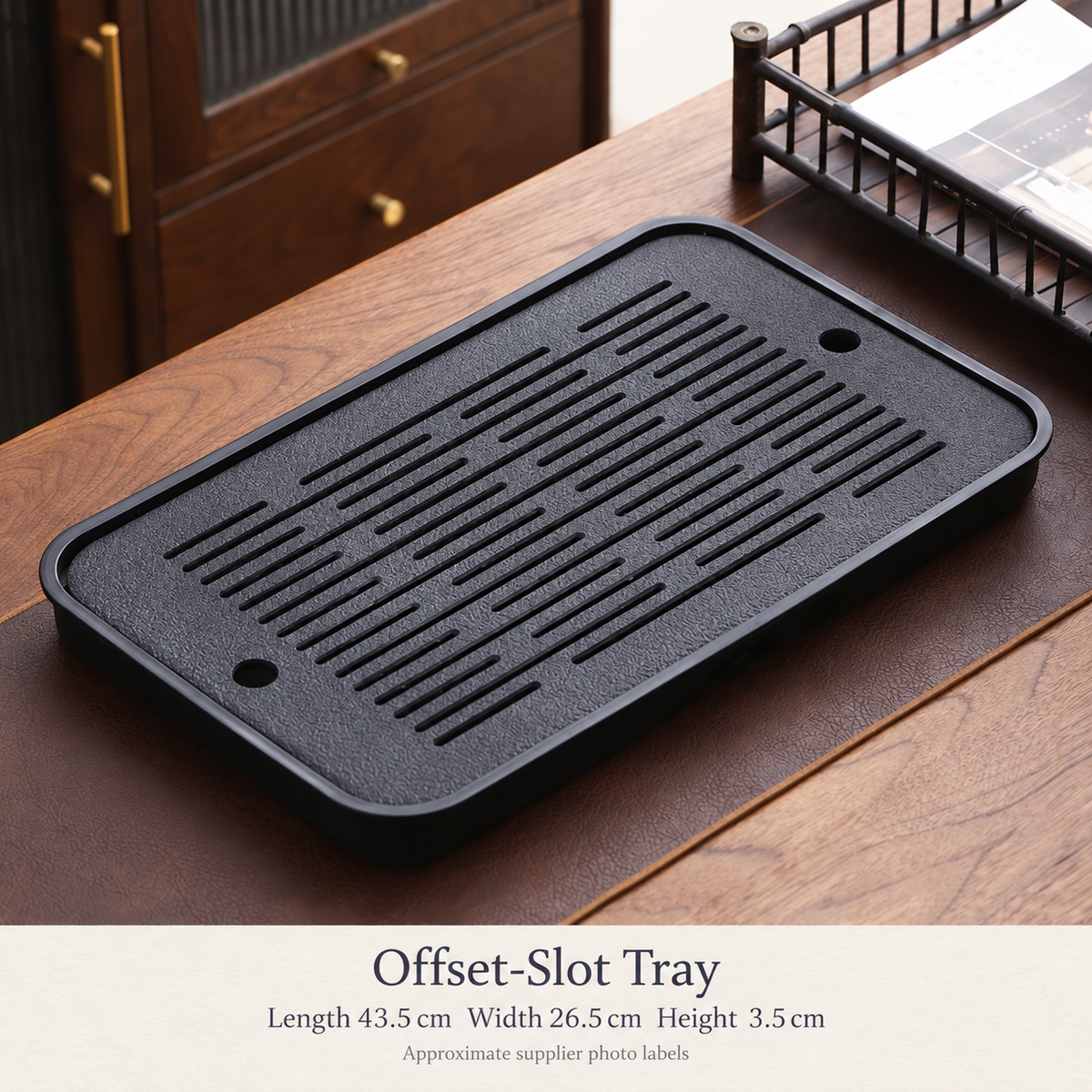 Offset-Slot Tray - 43 x 26 cm