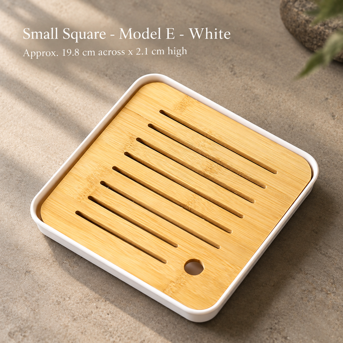 Small Square - Model E - White