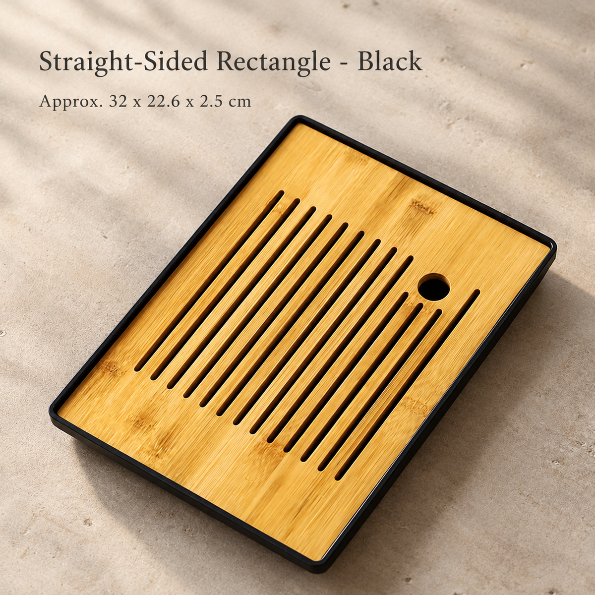 Straight-Sided Rectangle - Black