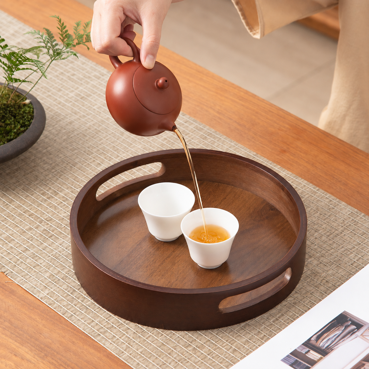 At the tea table