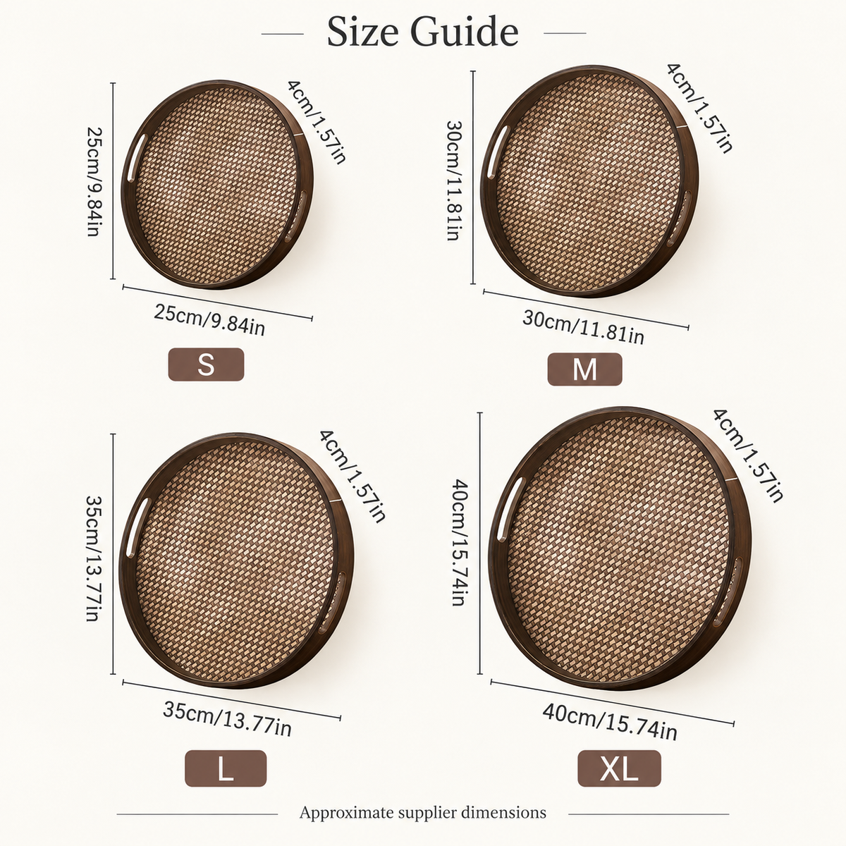 Dark Woven Serving Trays — image 5