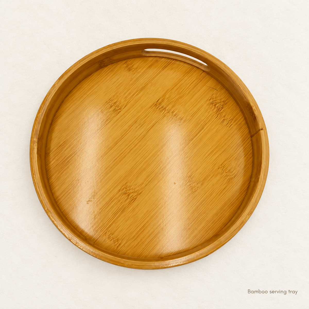 The circular serving surface