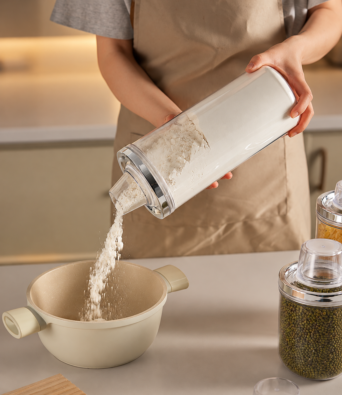 Flour Pouring