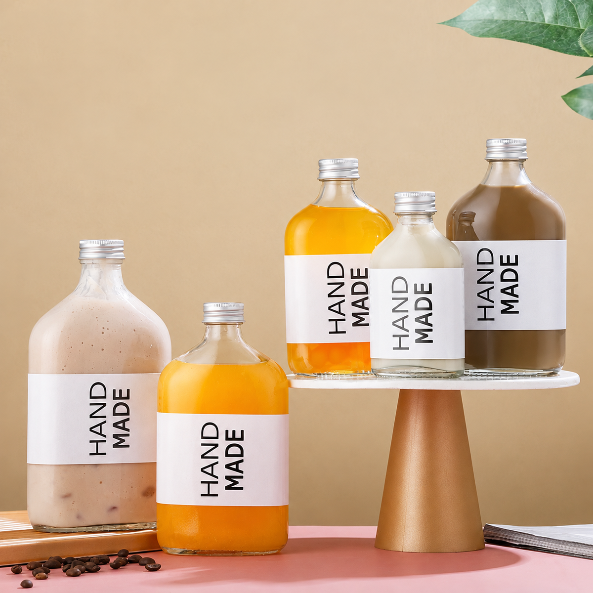 Clear Flat Glass Beverage Flask — image 5