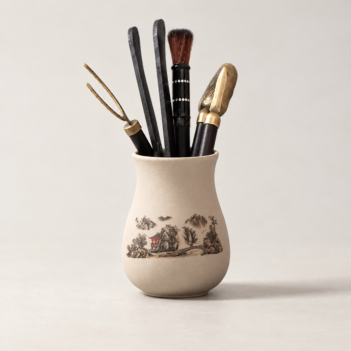 Tea Ritual Tool Set with Ceramic Holder — image 10