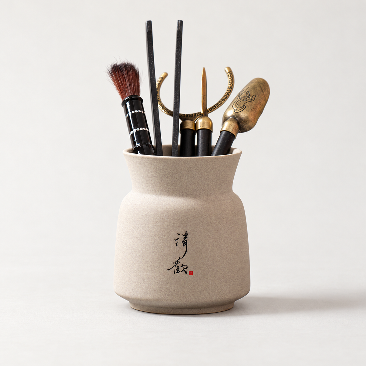 Tea Ritual Tool Set with Ceramic Holder — image 12