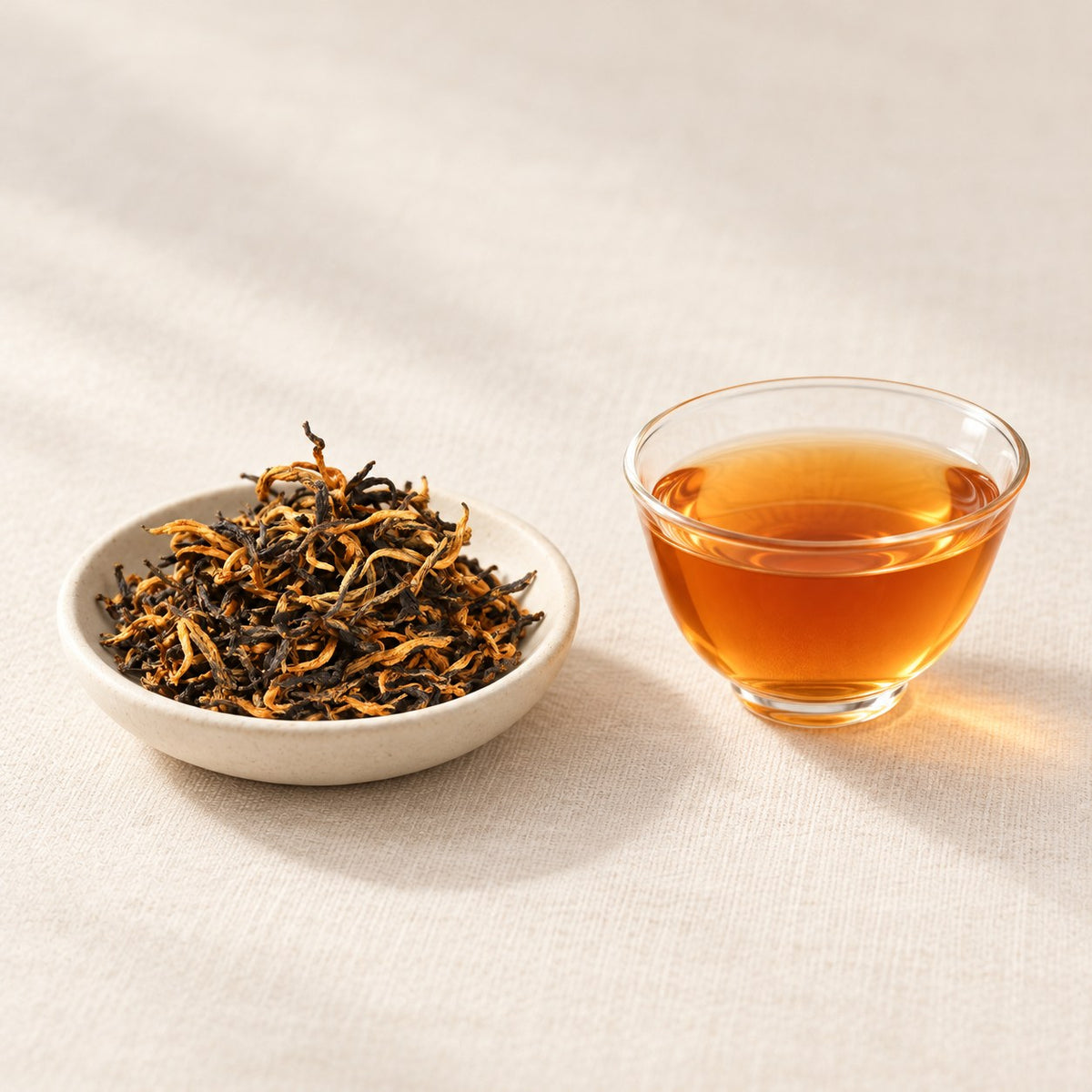 AI brewing scene concept — Ninger Golden Honey Black Tea