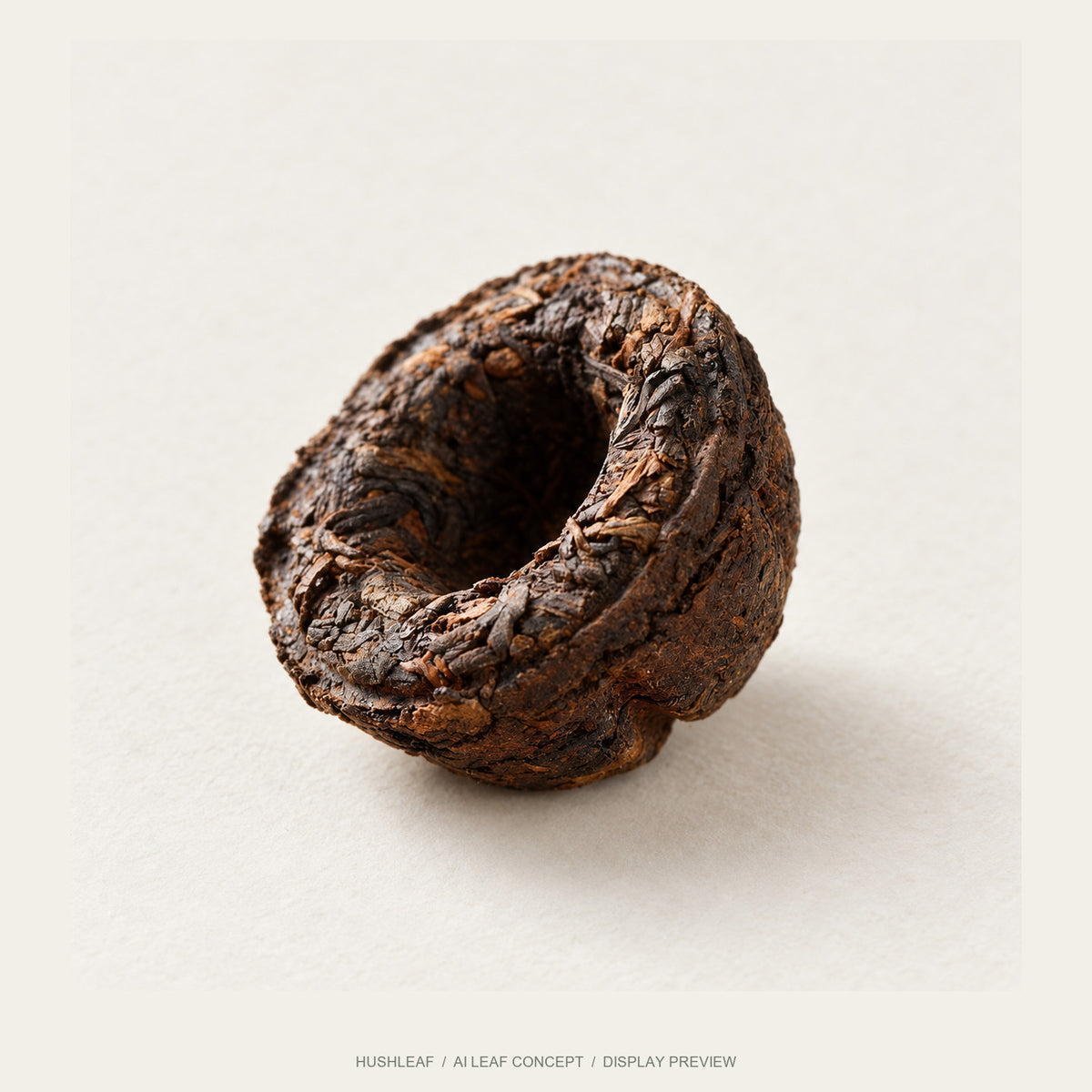 AI leaf concept — Golden Melon Ripe Puer Tuo — Menghai