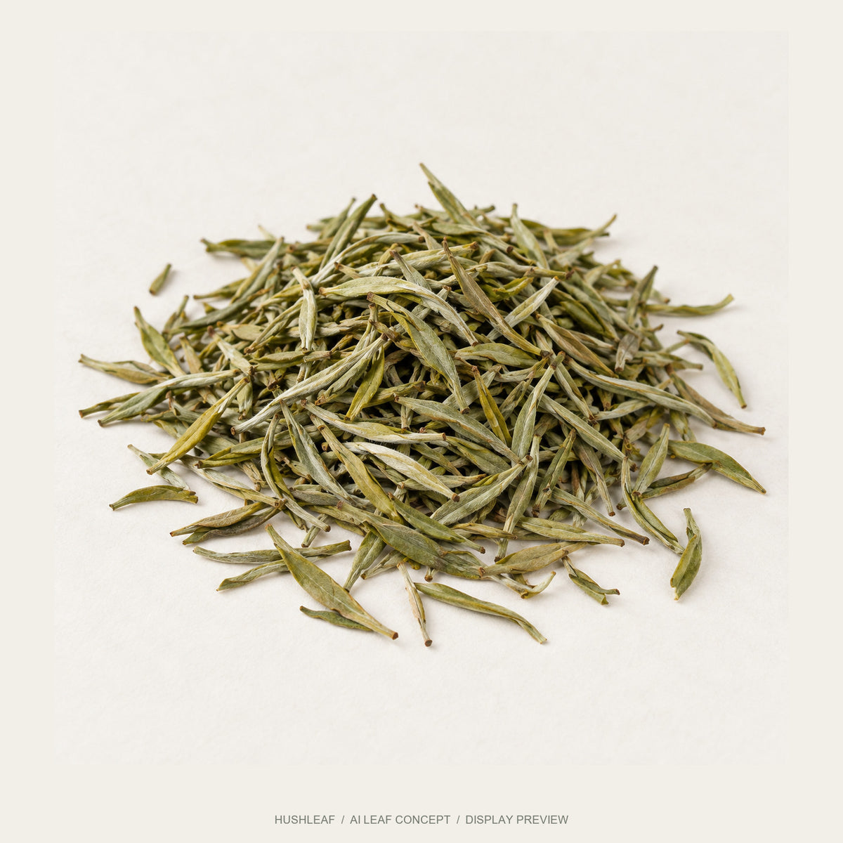 AI leaf concept — Junshan Island Yinzhen Yellow Tea