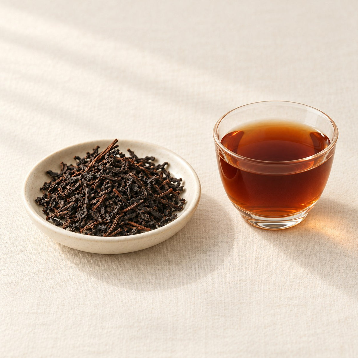 AI brewing scene concept — Tian Jian Dark Tea — Gao Jia Shan