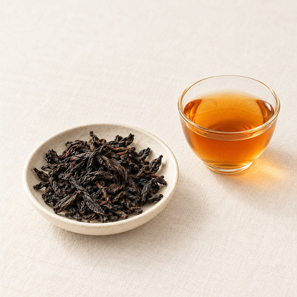 AI brewing scene concept — Lao Cong Shui Xian Oolong — Wusandi