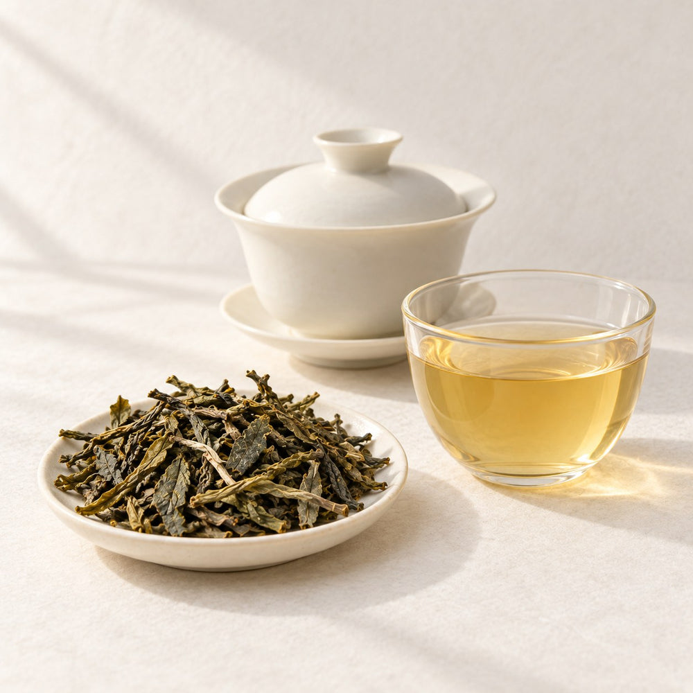 AI brewing scene concept — Raw Puer Loose Maocha — Zhangwai, Mengku