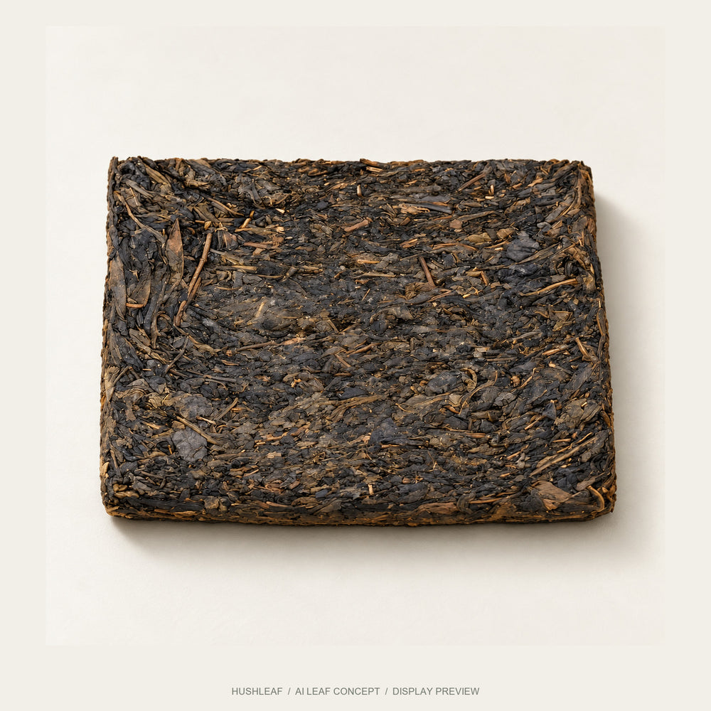 AI leaf concept — Fu Brick Dark Tea — Yiyang, Hunan