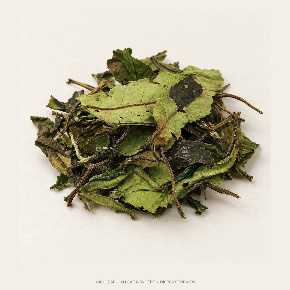 AI leaf concept — Shou Mei White Tea — Lingtou, Fuding