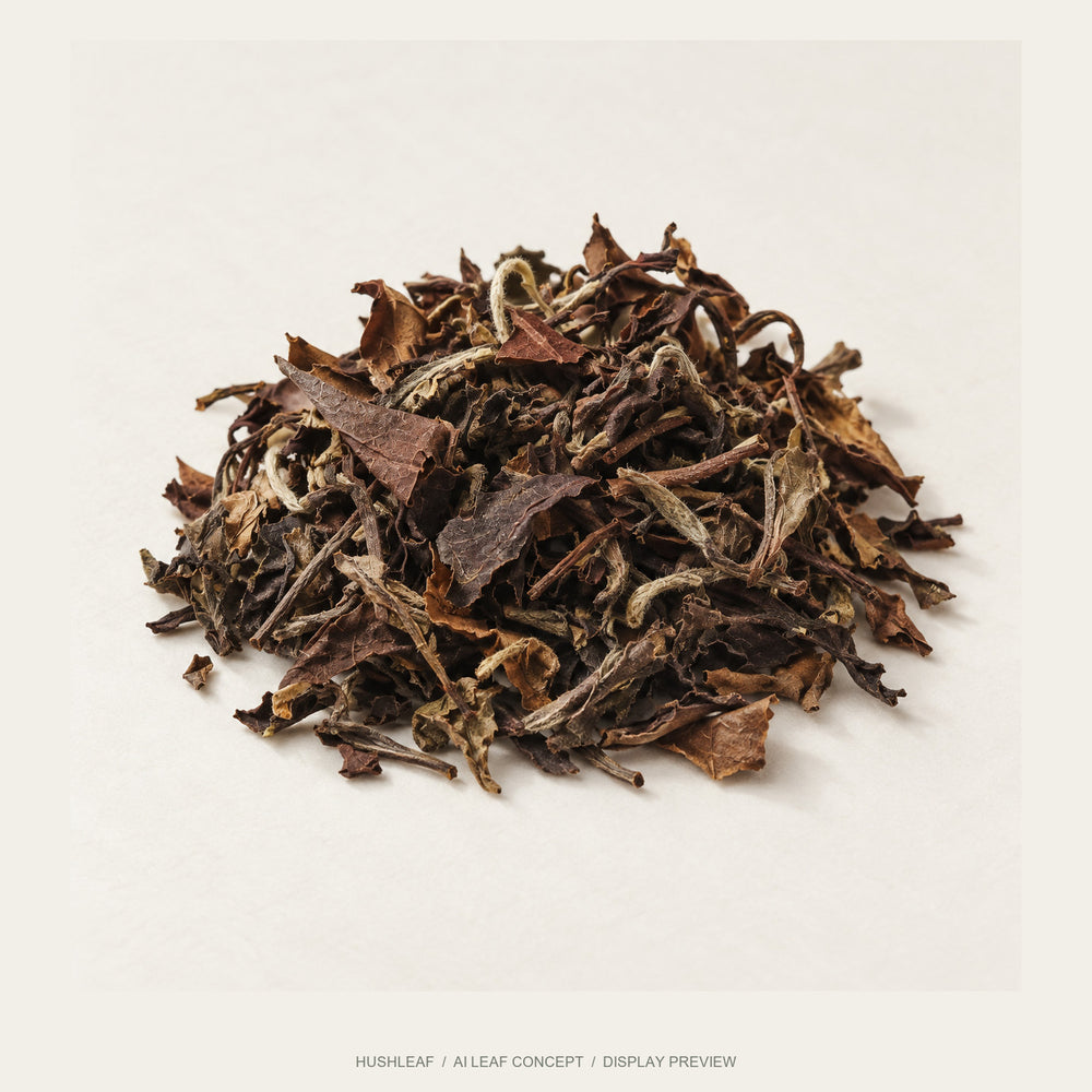 AI leaf concept — Aged Shou Mei White Tea — Dayangshan