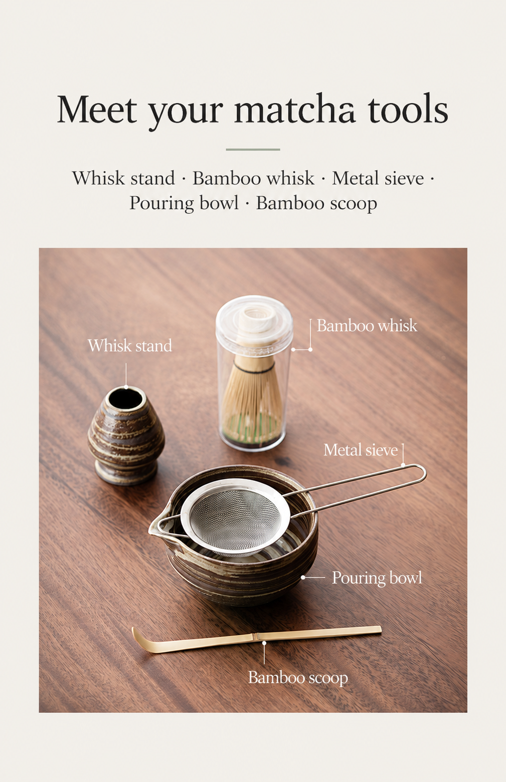 Meet your matcha tools