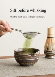 Sift before whisking