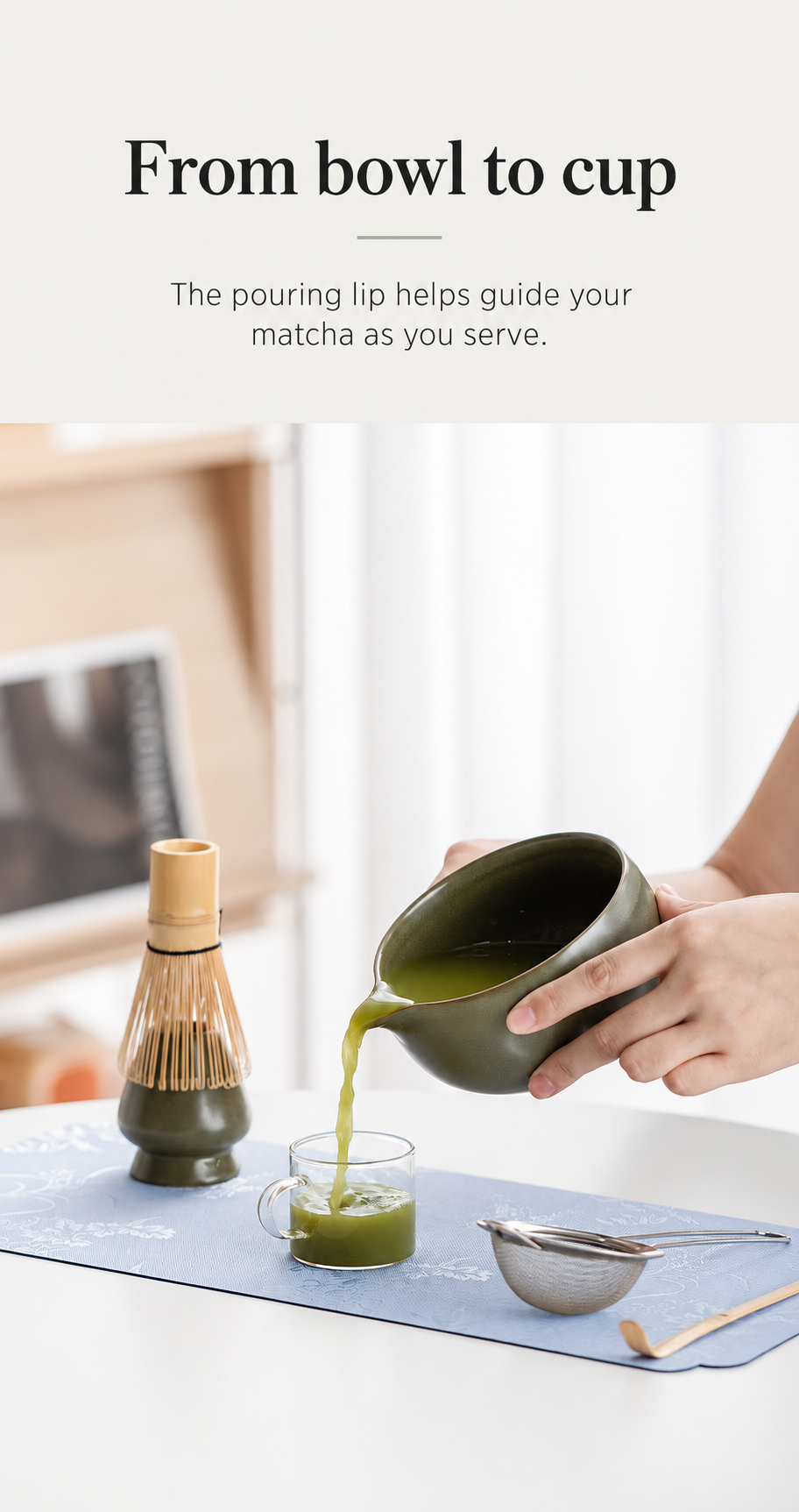 From bowl to cup