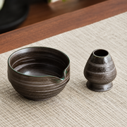 Dark Brown Rings — Bowl & Whisk Stand