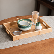 Green & White — Six-Piece Set with Tray