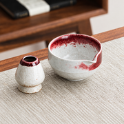 Red & White — Bowl & Stand