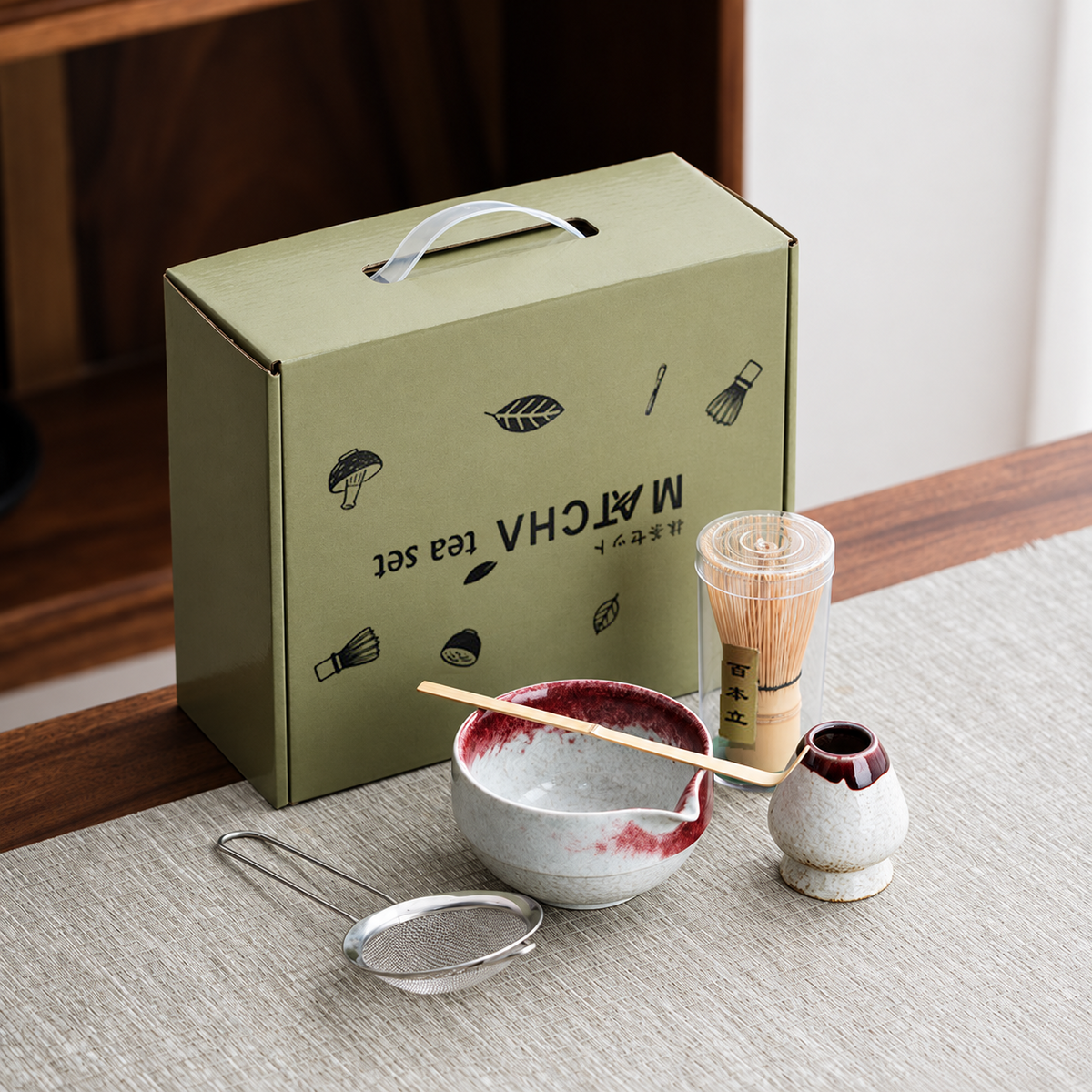 Red & White — Five-Piece Set / Supplier Box Option