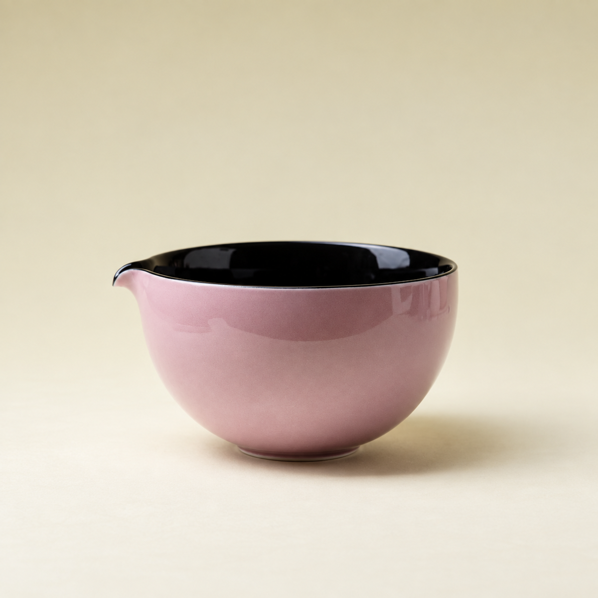 Pink with Dark Rim — Bowl Only