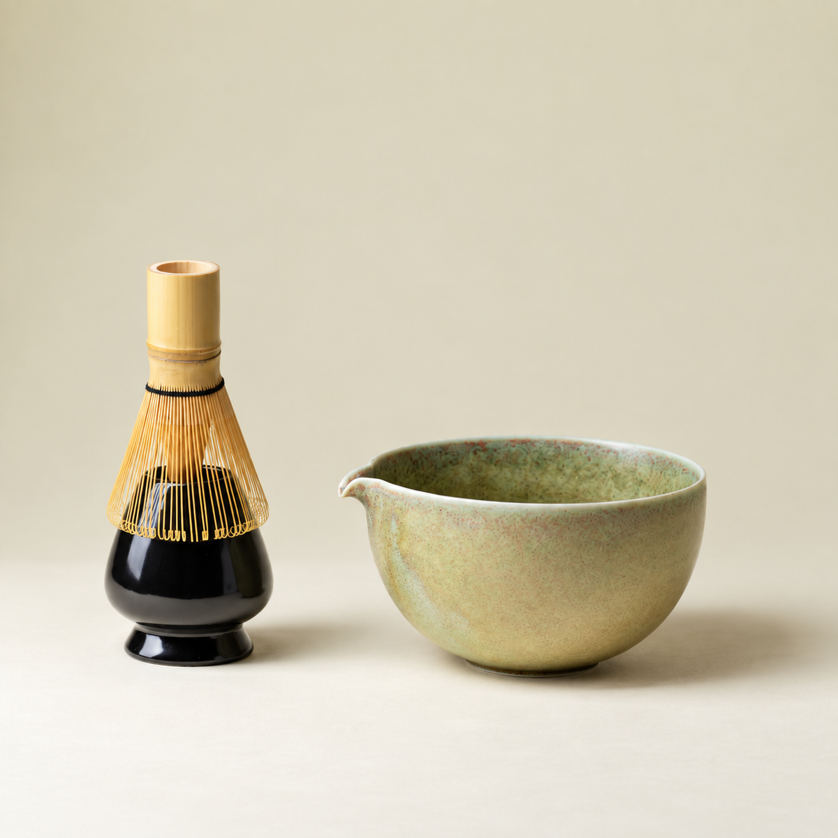 Moss Green — Bowl, Whisk & Stand
