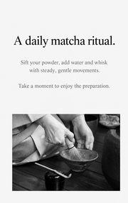 A daily matcha ritual