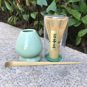 Pale Bamboo — Whisk, Scoop & Pale Aqua Stand
