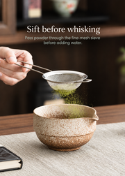 Sift before whisking