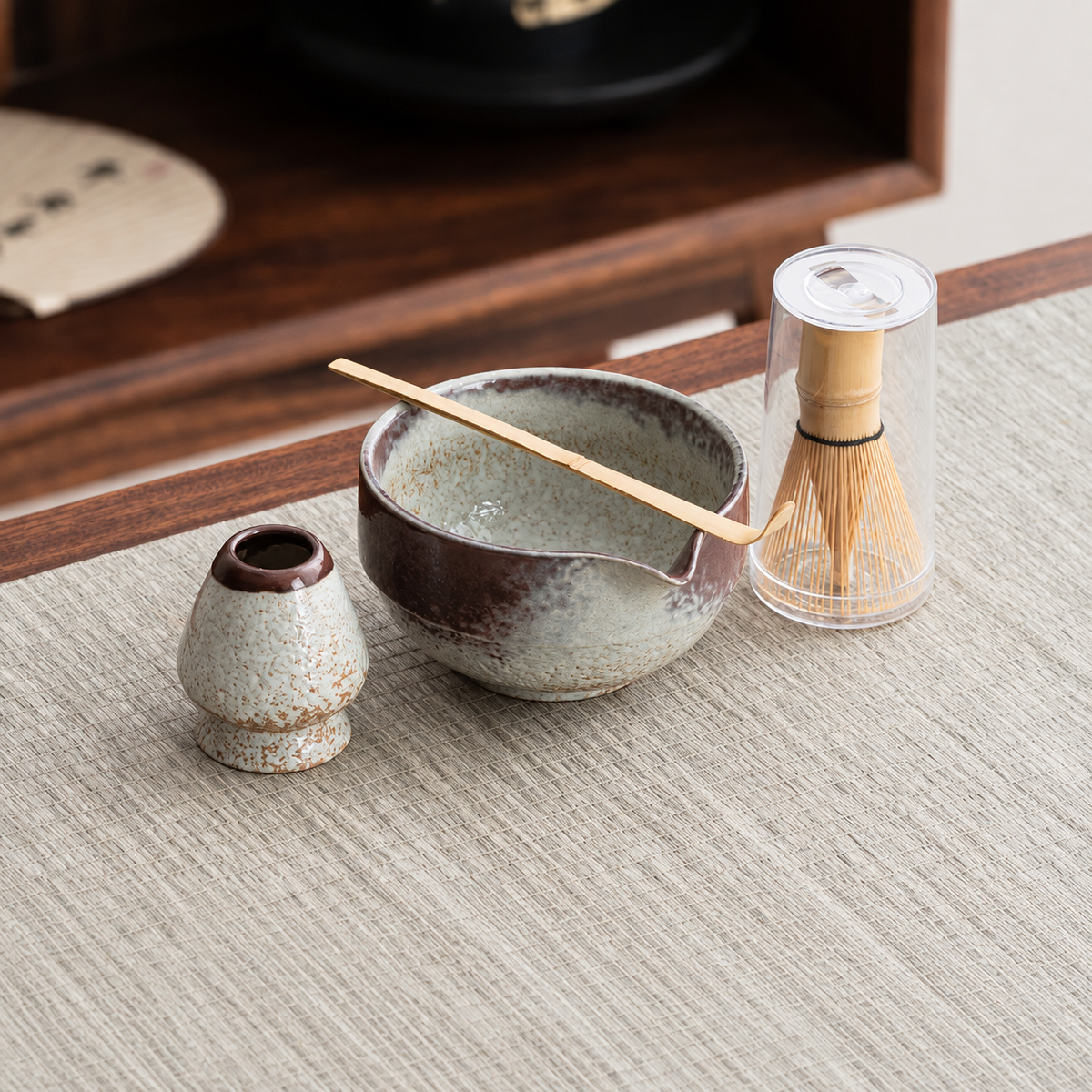 White Speckle — Four-Piece Set