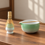 Gradient Green — Ribbed Four-Piece Set