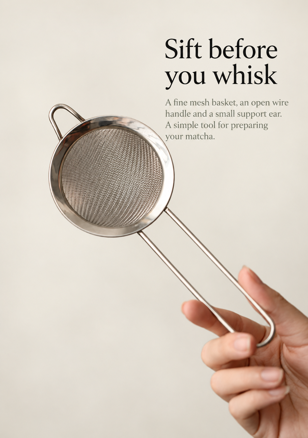 Sift before you whisk