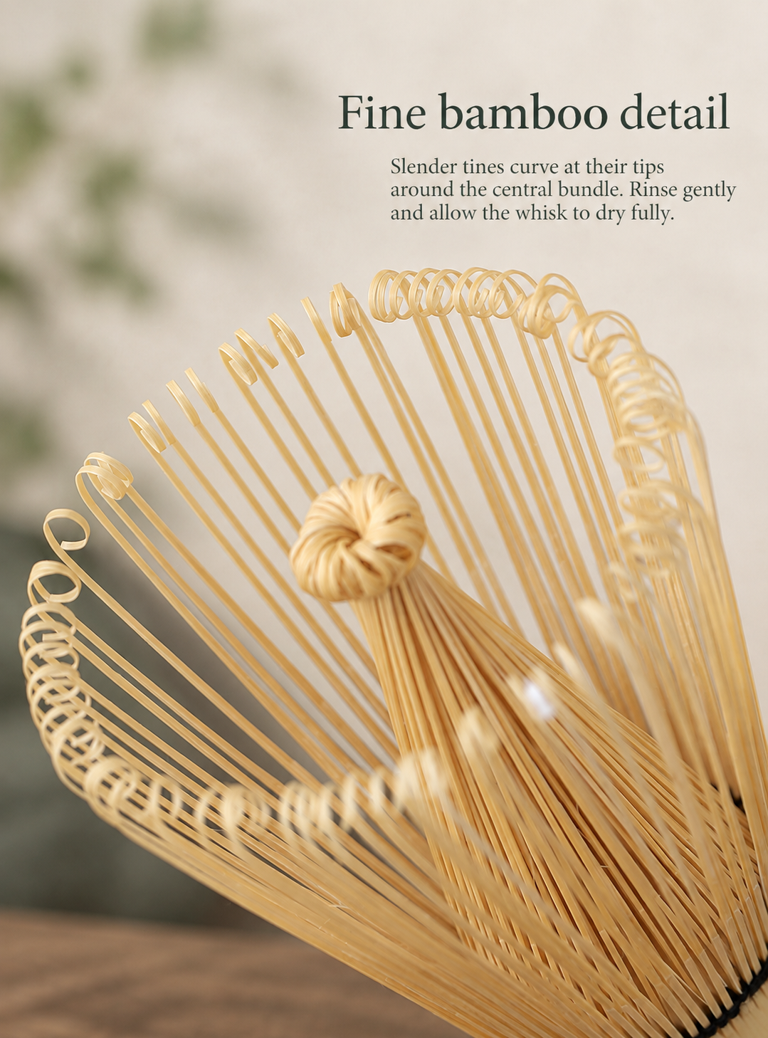 Fine bamboo detail