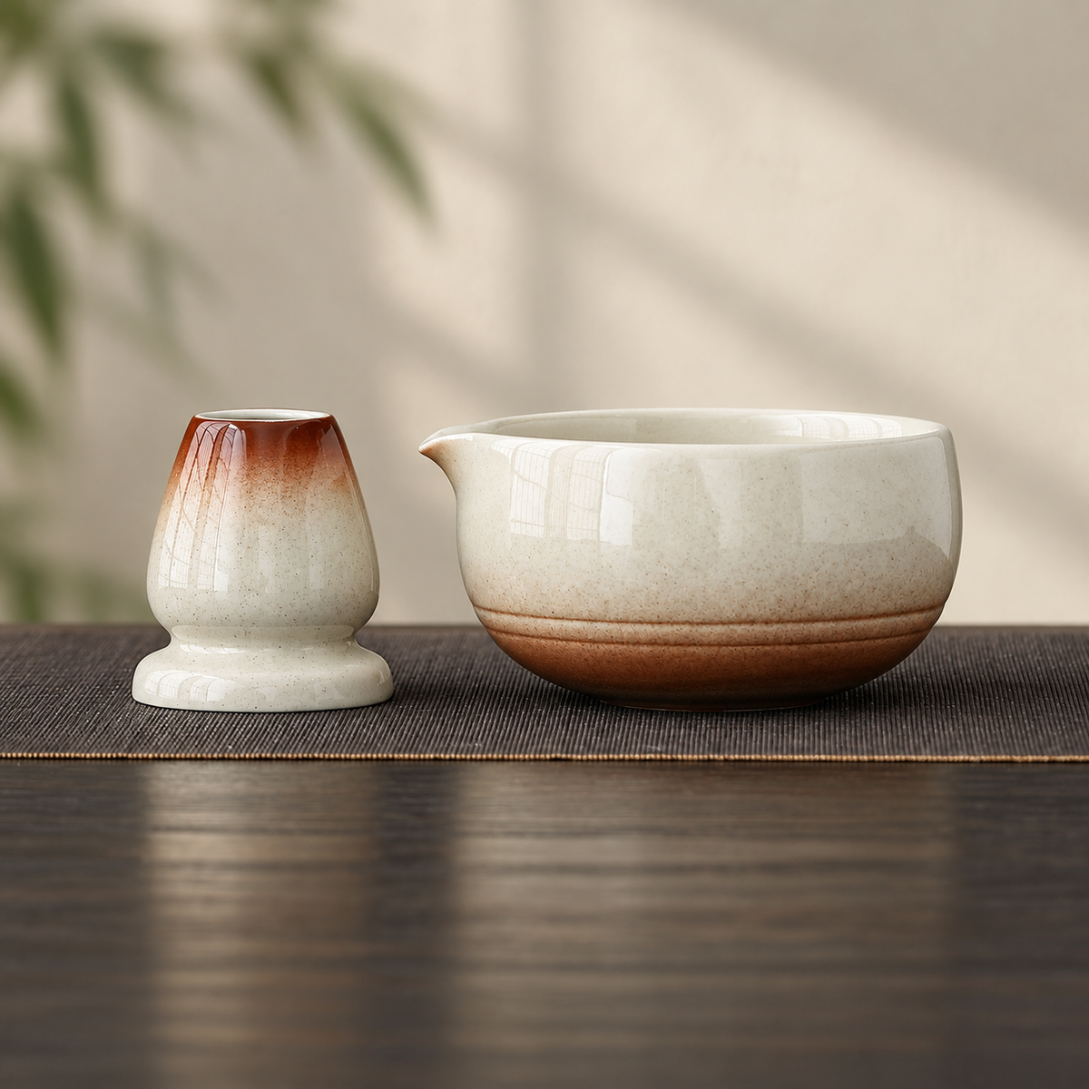 Brown — Bowl & Holder