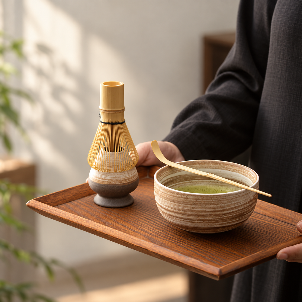 Textured Matcha Bowls, Whisks & Four-Piece Sets — image 1