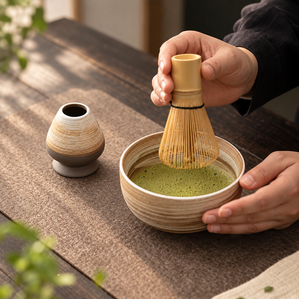 Textured Matcha Bowls, Whisks & Four-Piece Sets — image 2