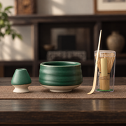 Wave Grey-Green — Four-Piece Bamboo Whisk Set