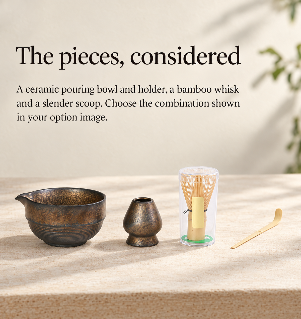 The pieces, considered