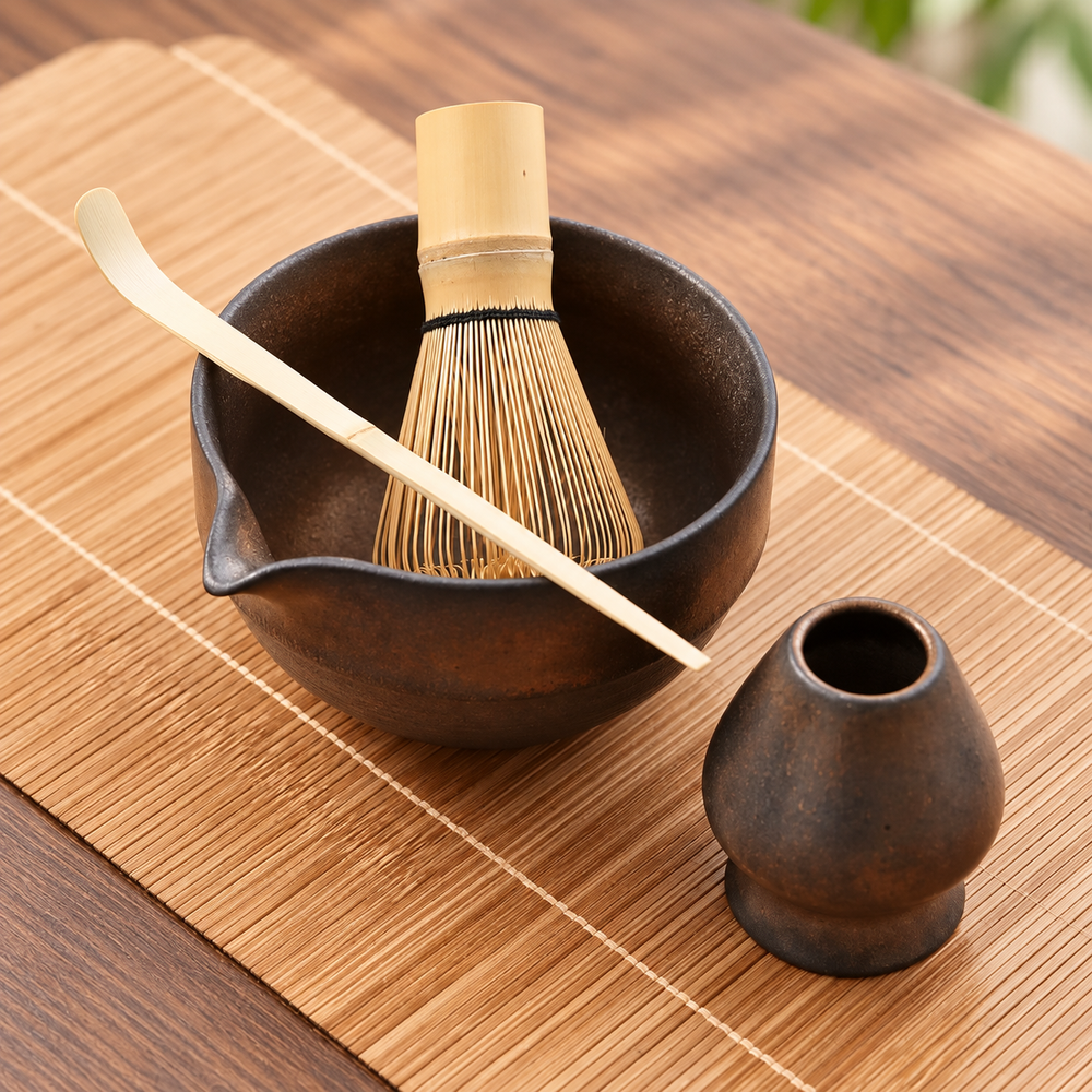 Textured Pouring Matcha Bowls & Sets — image 2