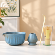 Fluted Sky Blue — Four-Piece Set